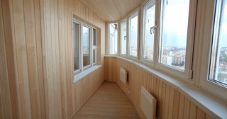 Внутренняя отделка лоджии Стрежевой, цена от 209 руб. м2